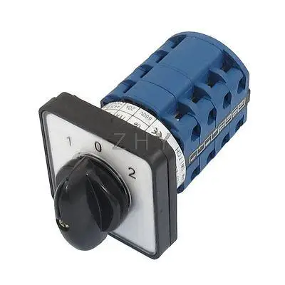 

Ith 20A 1-0-2 On-Off-On Position 16 Terminals Rotary Cam Combination Switch
