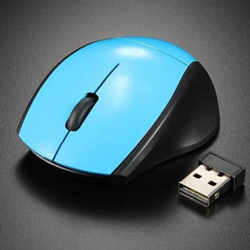 Мини оптическая беспроводная мышь 2,4 ГГц USB мышь 1200 dpi для ПК ноутбука PUO88 - Цвет: Синий