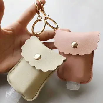 

60ml Hand Sanitizer Bottle Portable Keychain Holder Travel Reusable Bottle Hand washing gel Sub-bottling with Keychain Carrier