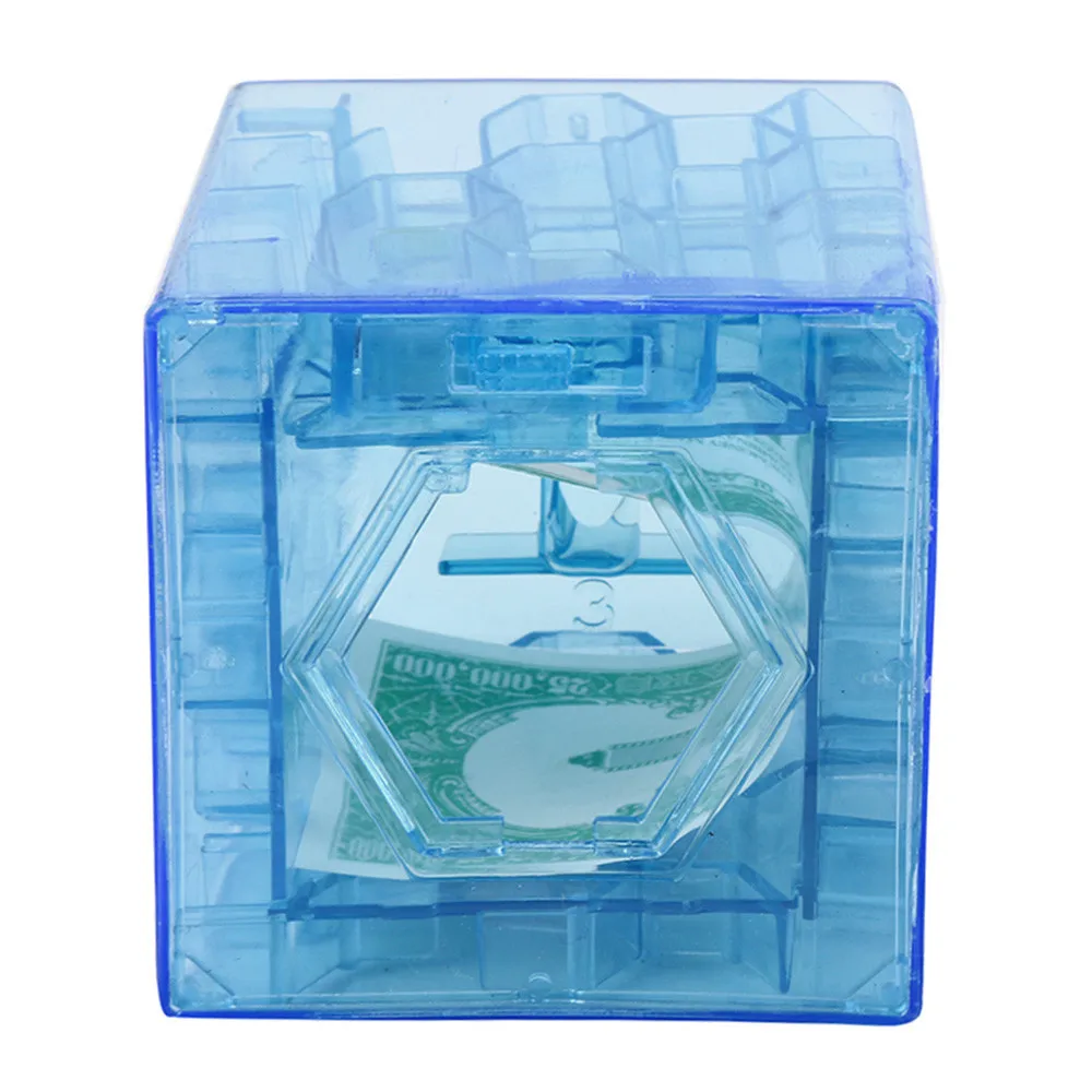 3d Cube Puzzle Cube Model Money Maze Bank Saving Coin Collection Case Box Brain Game Funny Gadgets Interesting Toys For Children