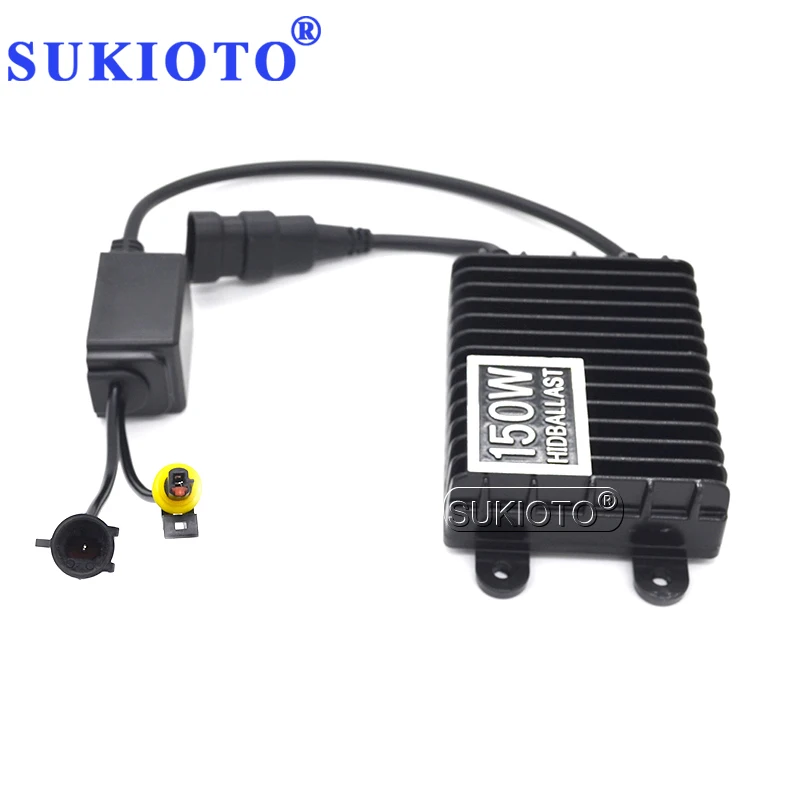 SUKIOTO 2PCS 12V 150W Car Light Xenon HID Slim Digital Replacement Ballast Reactor For Auto Headlamp Bulbs H1 H7 H11 9005 9006 (1)