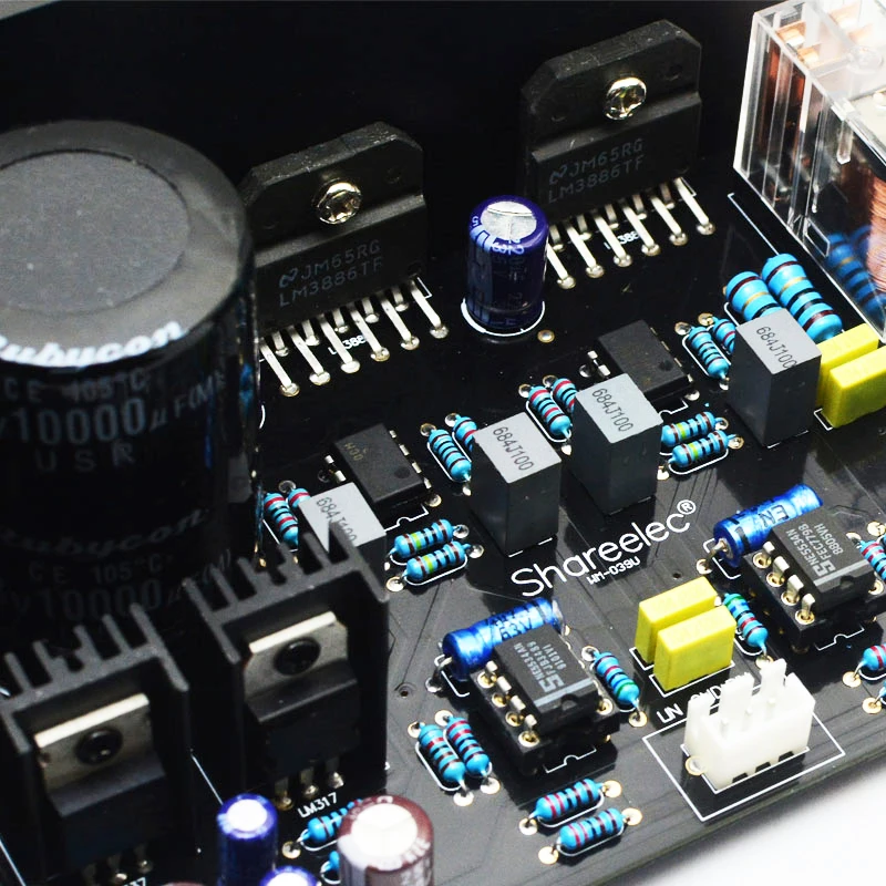 LM3886 Stereo High Power Amplifier Board OP07 DC Servo 5534 Independent Op Amp Immersion Gold PCB Kit