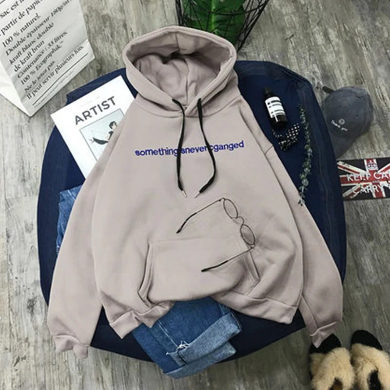 Свободная одежда с капюшоном tide ins super fire Одежда Женская осенне-зимняя новая бархатная плотная куртка с длинными рукавами Размер Топ