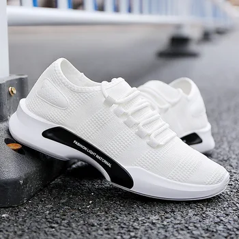 

High quality Mesh light breathable men shoes lace up classic mesh men walking shoes fashionable leisure man sneakers flats