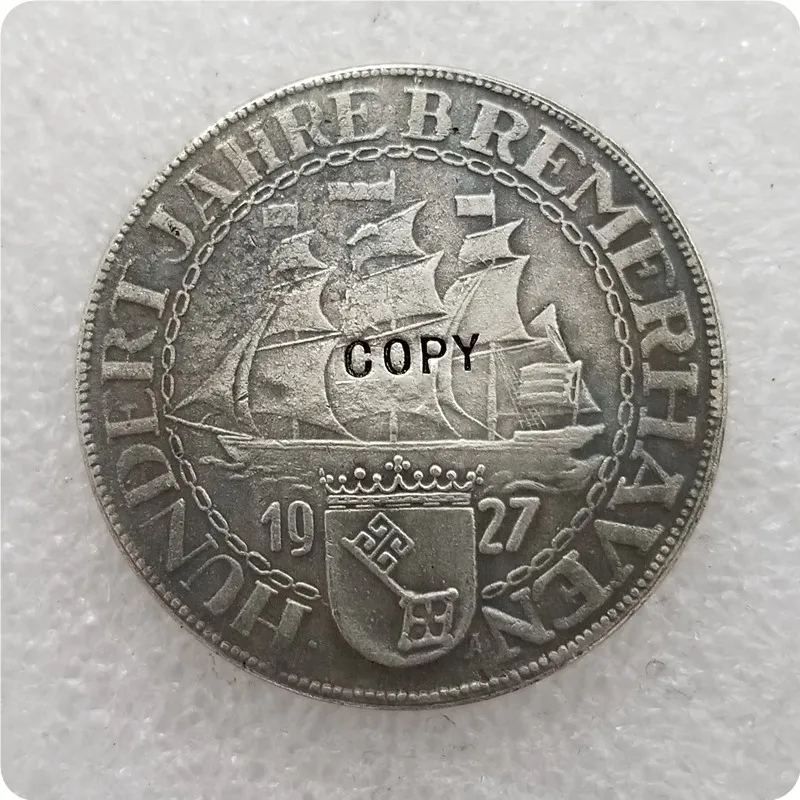 1927-A Берлинская мята Германия 5 марок Монета КОПИЯ