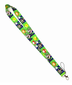 

Hot New Super Mario Lanyard for Keys Mobile Phone Neck Straps Cartoon Keychains Lovely