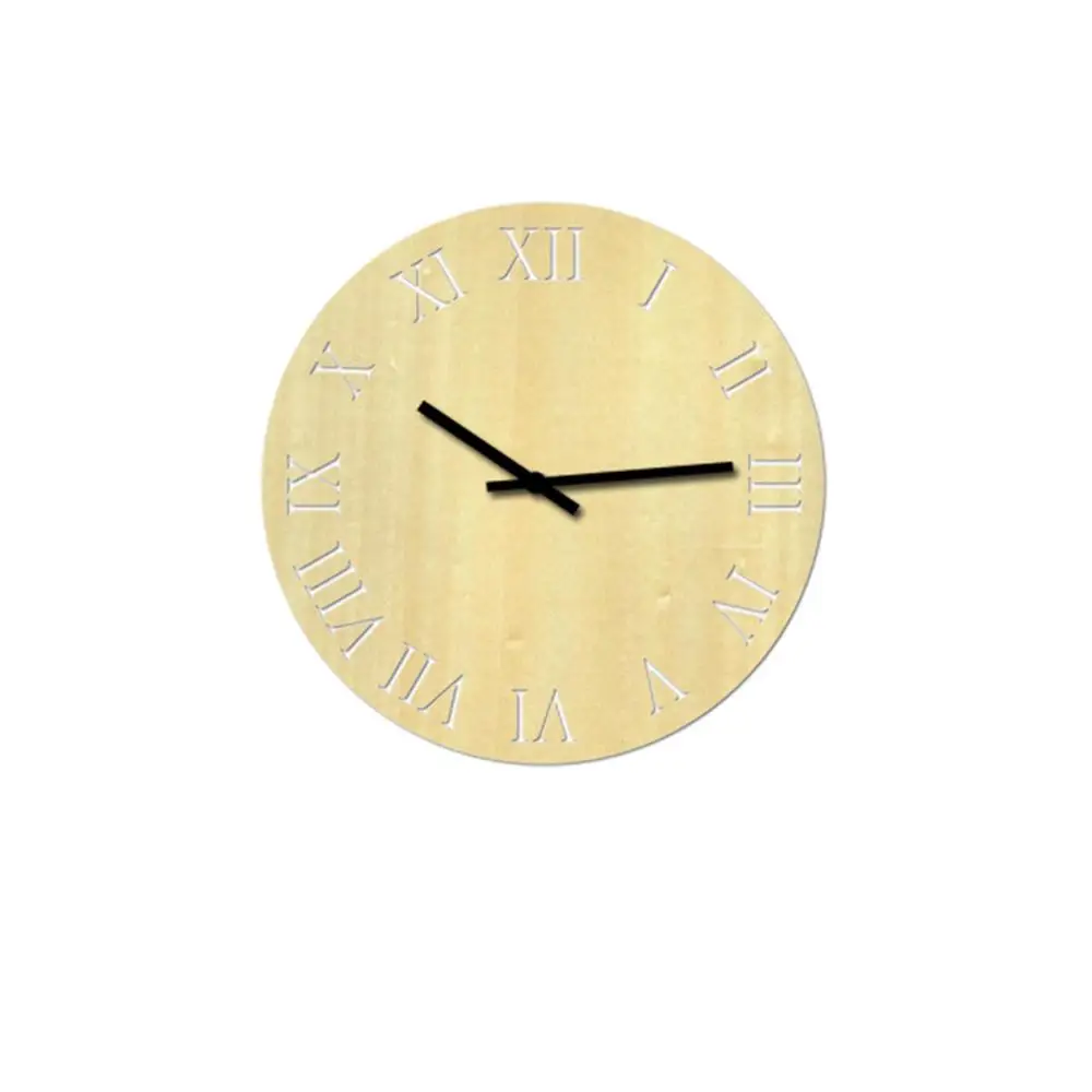 8 24CM Kitchen Wooden Living Room Fashion Wall DIY Watch Clock Digital Home Decor - Цвет: 8