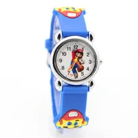 New Arrival 3D Cartoon Cute Silicone Watches Children Kids Watch Clock Boys Gift Casual Quartz Wristwatch Relojes Kol Saati 1