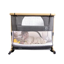 Cama portátil de viaje para recién nacidos, transformador de cuna móvil, costura sin costuras, altura ajustable, Chaise Longue