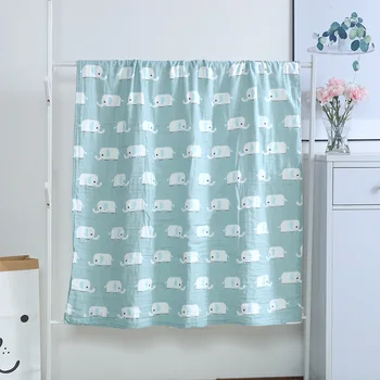

Cartoon Baby Towel Printed Bathrobe Soft Child Blanket for New Born Infant Animal Baby Wrap Swaddle Cotton Baby Bedspread Quilt
