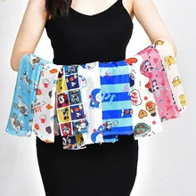 Летняя Детская Солнцезащитная одежда с рукавами и милыми рисунками из мультфильмов, для родителей и детей, с защитой от УФ-лучей, вискозная манжета для мужчин и женщин и детей