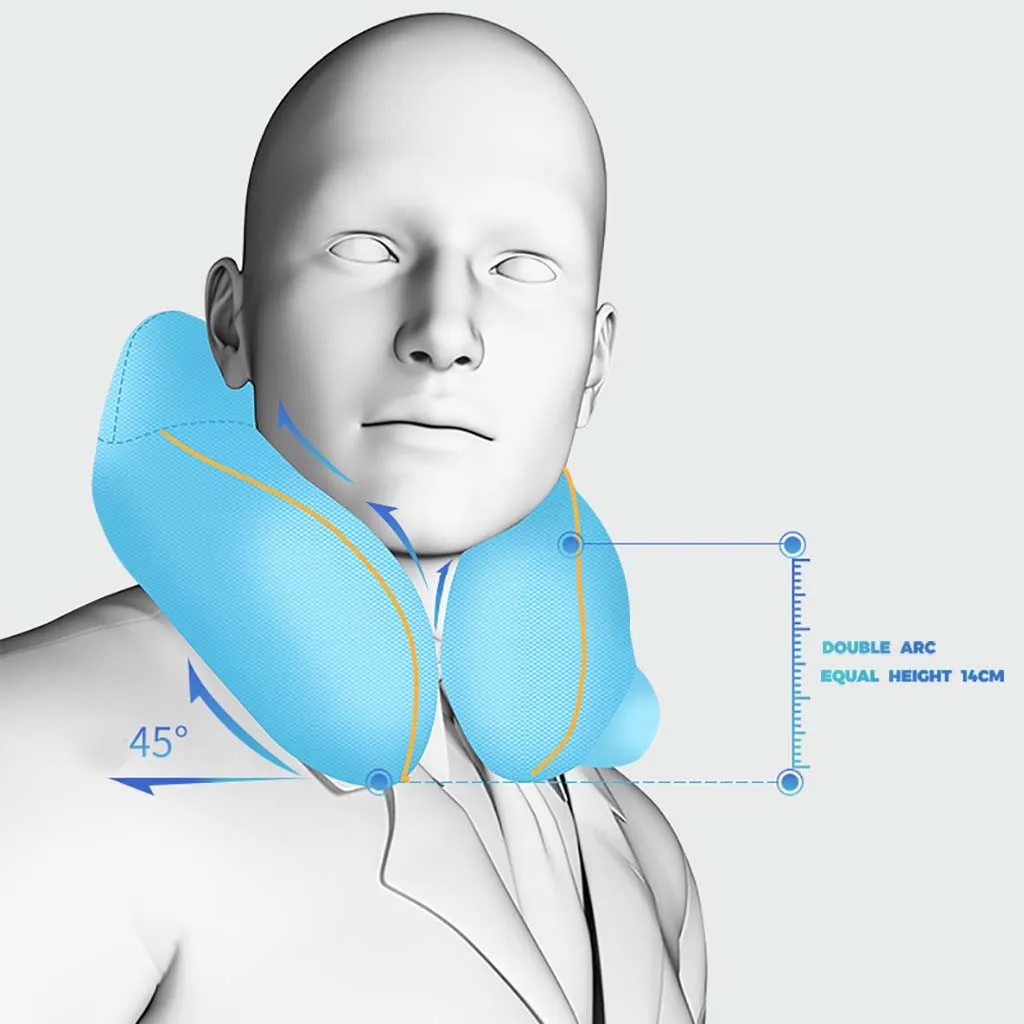 U-образная дорожная подушка для самолета, надувная подушка для шеи, аксессуары для путешествий, удобные подушки для сна, домашний текстиль# PYS