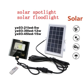 

LED Solar Rechargeable Garden light Lawn Lamp Night Security Wall Light Outdoor Yard Fence Emergency Lighting remote timer split