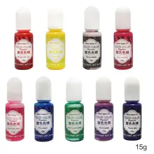 9 шт./компл. DIY ручной работы ювелирных изделий Ремесла Цвет ing пигментные чернила УФ-клей кристалл гель жирной сплошной Цвет смолы краситель M0XB