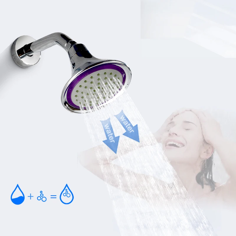 Небольшая Лейка для душа Beiluode вращающаяся верхняя Дождевого из АБС пластика хромированная водосберегающая