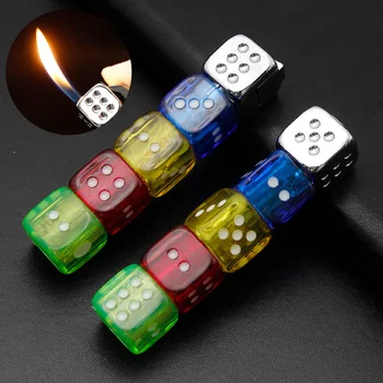 

1 Pc Portable Flash Dice Lighter Gas Inflated Cigar Lighters Cigarette Lighter Windproof