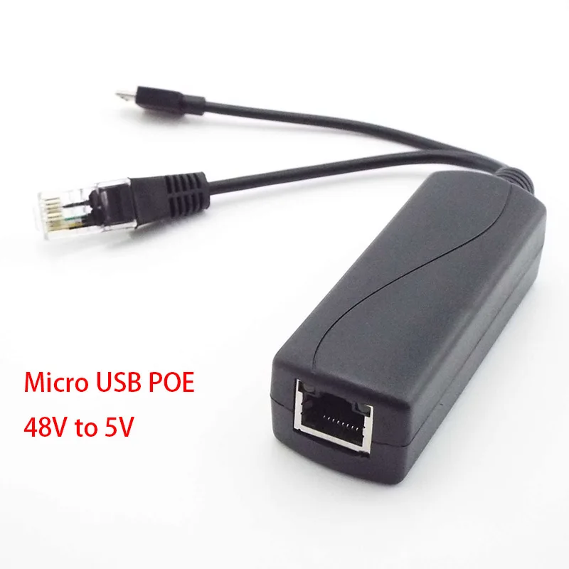 

Новый разветвитель PoE 5 в POE Micro usb Power Over Ethernet 48 В до 5 В стандартный разъем Micro USB для Raspberry Pi H1