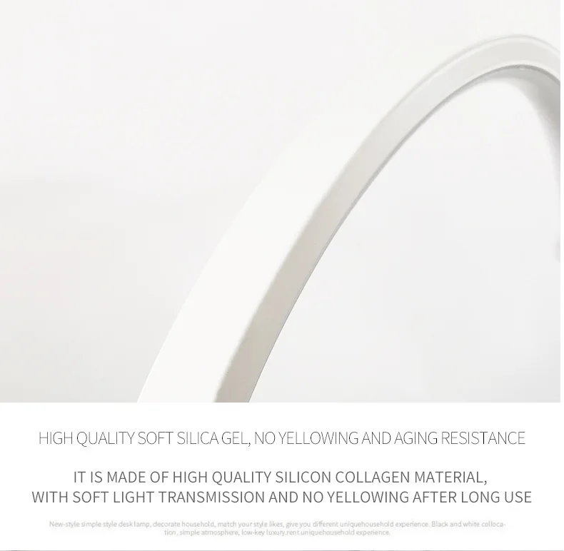 Modern LED Round Table Lamp Desk Bedside Lamp For Study Living Room Bedroom Reading Light Cold White Warm White Creative Light