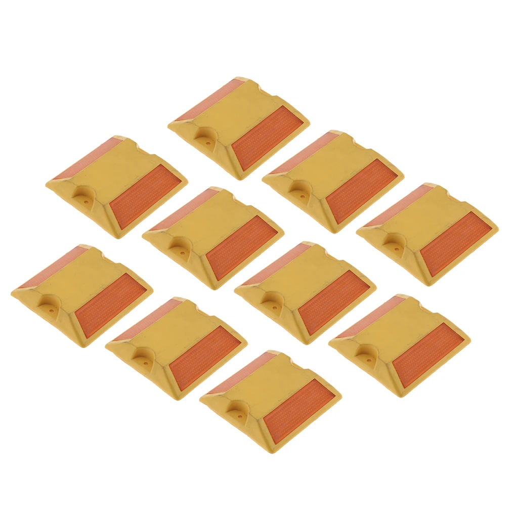 10 Pcs Driveway Reflector - Reflective Road Stud - Road Pavement Markers, Long-Lasting