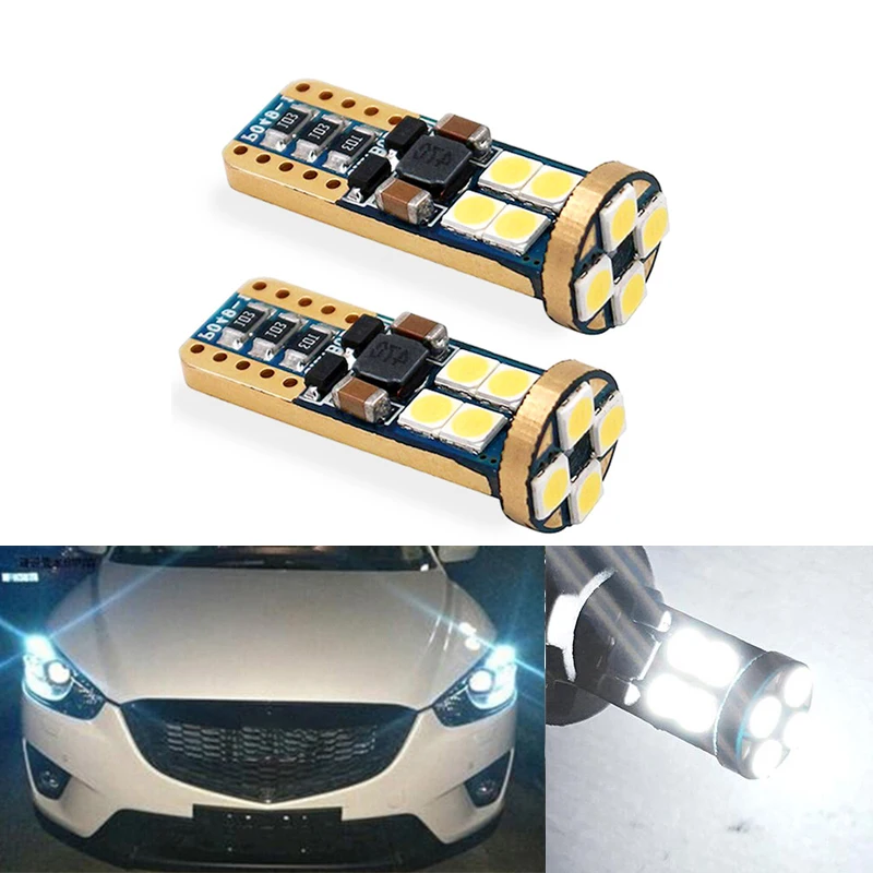 2x T10 3030SMD LED Samsung Клин Огни бровей век лампочки для Mazda 323 626 cx-5 возраст 3 6 8 Atenza cx7 cx-7 mx5