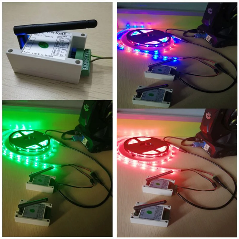 Art-Net Control ler WIFi-DMXSPI Color Service DMX512 To Net двустороннее светильник 3d-симуляция | Освещение