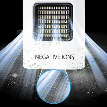 

Mini Portable USB Air Cooler Handheld Air Conditioner Fan Humidifier with LED Night Light for Home Room Office Desktop 4XFB