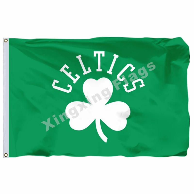 Boston Celtics Национальный флаг 3ft X 5ft полиэстер Boston Celtics баннер Летающий Размер № 4 90X150 см пользовательский флаг - Цвет: C2