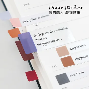 

3 Sheets Self Adhesive Mini Diy Pvc Paper Index Tabs Reminder Stickers Flags For Appointment Book Events Diary Scrapbook Planner