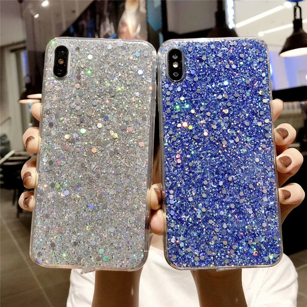 Glitter sparkling soft case For Xiaomi redmi note 7 cover xiomi Redmi note7 pro Mi 9 8 Lite |