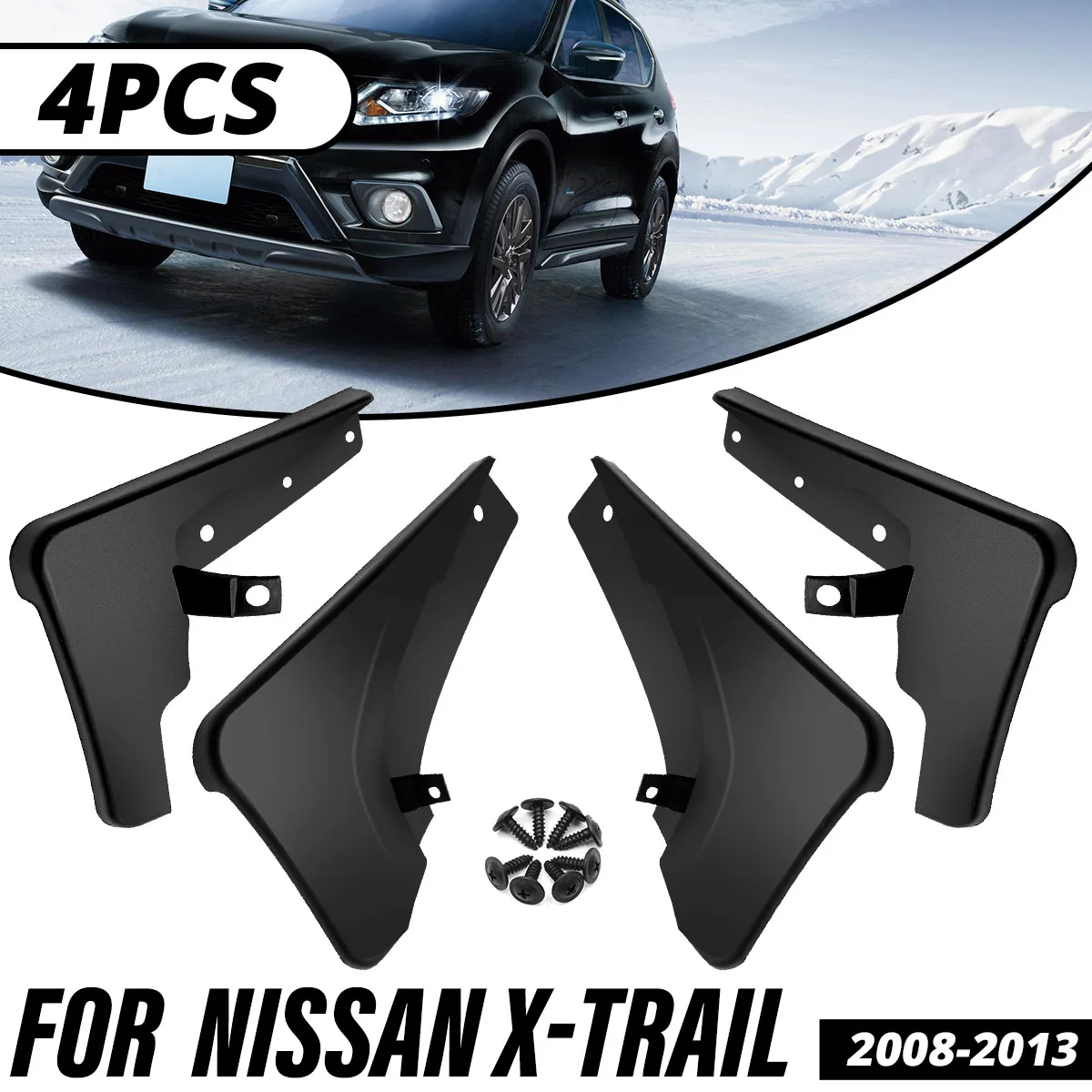 Брызговики для Nissan X-Trail брызговики 2008 2009 2010 2011 2012 2013 автомобильные аксессуары |
