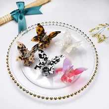 

Ins Sweet And Fresh Acetic Acid Plate Butterfly Korean Hair Back Head Top Clip Headdress Shark Claw Medium Claw Accessories Gift