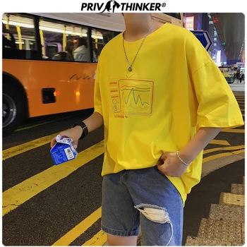 

Privathinker Men Print 5 Colors Tshirt 2020 Mens Summer Streetwear T-Shirt Male Casual Korean Short Sleeve T-shirts Tee Fashions