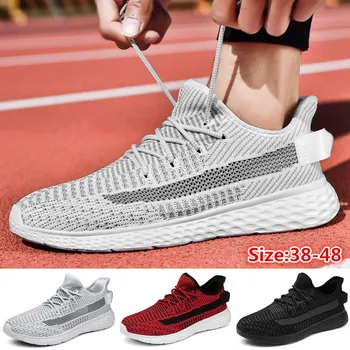 

Walking Shoes for Men Sneakers Large Size Sports Wind Shoes Knit Breathable Fitness Shoes