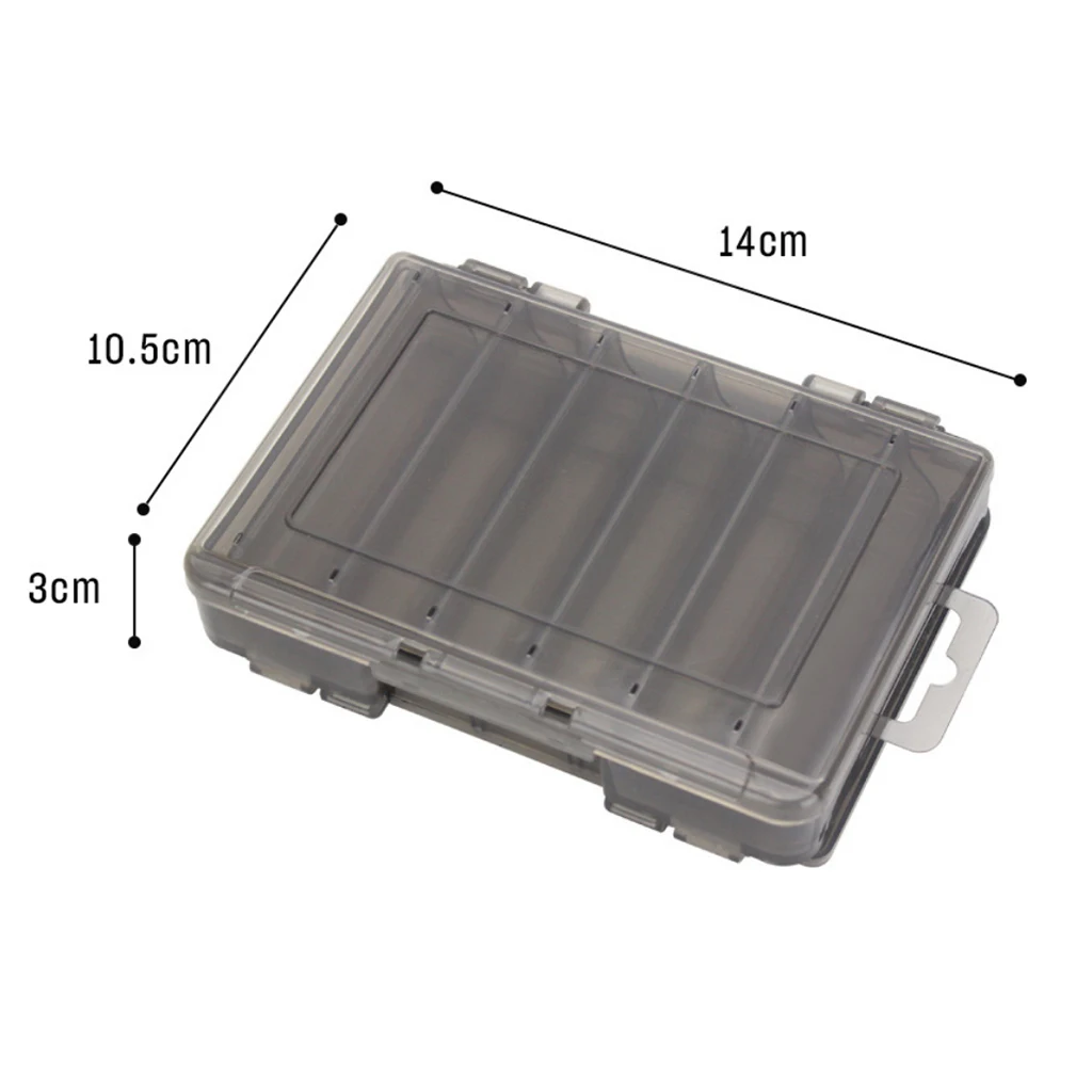 Squid Jig Box Both Side Storage Lure Case Holder Black 12 14  Compartments Fishing Accessories Box