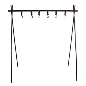

Aluminum Alloy Hanging Rack 8kg Outdoor Camping Triangular Clothes Rack (L)