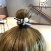 Fashion Hair Accessories Imitation Pearl Hair Rubber Band For Womens Girls Black Ponytail Holder Gum for Hair Headband Hair Tie ► Photo 2/6