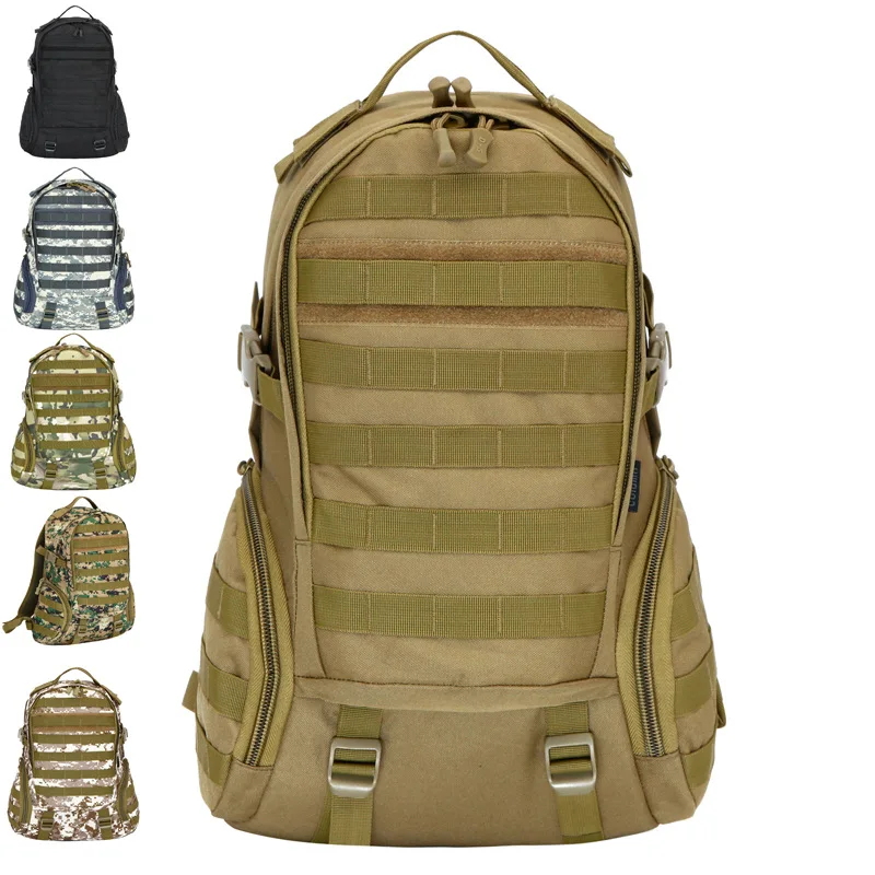 

Outdoor Camouflage Army Fans Tactical Backpack Large Capacity Waterproof Nylon Sports Backpack Riding Mountain Climbing Schoolba