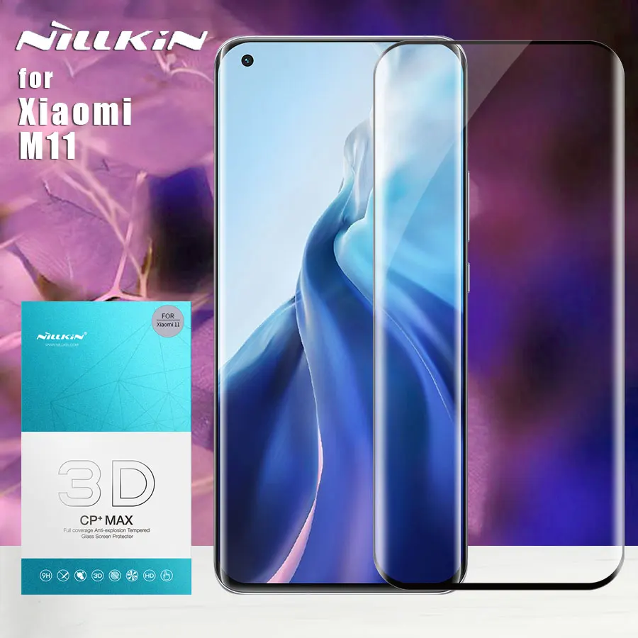 Nillkin for Xiaomi Mi 11 Glass 3D CP+ Max Full Cover Tempered Glass Screen Protector for for Xiaomi Mi11
