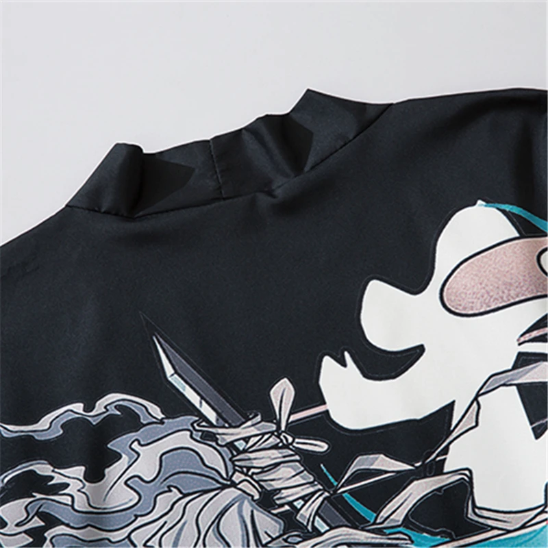 Bebovizi Japanese Style Casual Kimono Streetwear Men Women Fashion Cardigan Japan Harajuku Anime Thin Robe Clothes