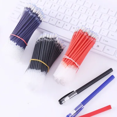 

1pcs Bold inner diameter 0.5mm bullet point refill gel pen ink pen refill black red blue needle tube refill