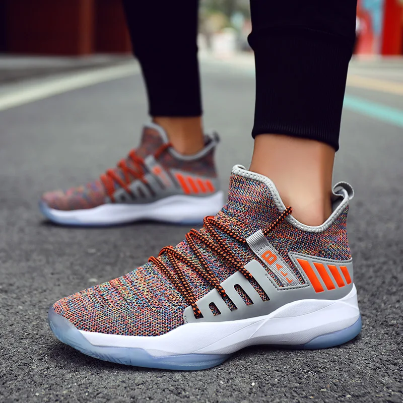 BOUSSAC Man High-top Jordan Basketball Shoes Breathable Nonslip Sneakers Air Cushion Jordan Shoes Outdoor Tennis Trainers