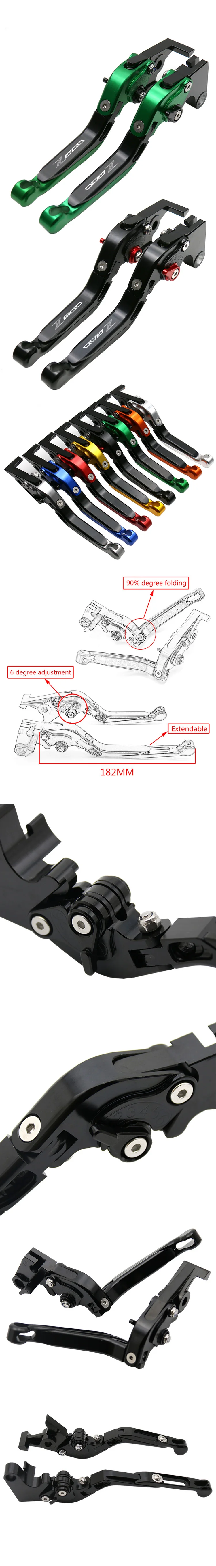 Аксессуары для мотоциклов CNC регулируемые Складные Выдвижные тормоза сцепления рычаги для Kawasaki Z800 Z800E 2013