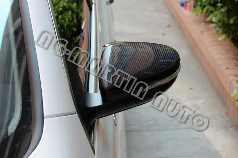 Накладки на зеркало заднего вида из настоящего углеродного волокна для Volkswagen/VW Golf Mk7 GTI R20