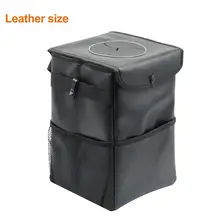 Автомобильная корзина для мусора с крышкой 1,5 галлонов внутренний мусорный контейнер Складной Водонепроницаемый Органайзер запасной с боковыми карманами мешок для мусора зажимы