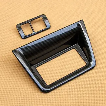 

Car Function Button Frame Interior Inner Carbon Fiber Black Trim Replacement