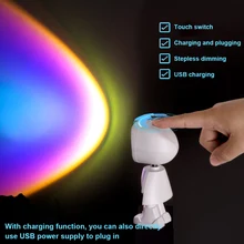 Colorful Projector Lights Light Show Dynamic / Static Pictures Romantic 360° Removable USB Charging Party Holiday Decoration
