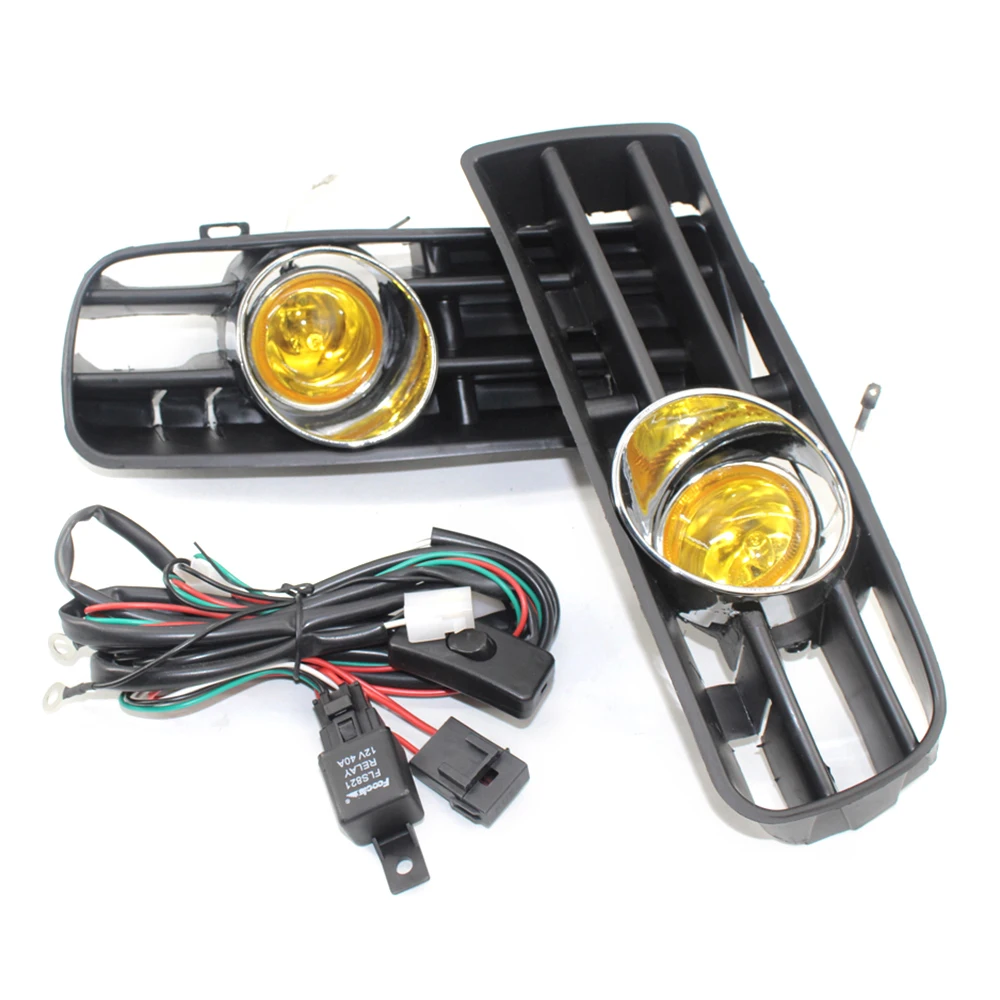 2Pcs Car Lights Bumper Fog Lights Grille Bulbs Switch Wiring Harness For GOLF 4 JETTA BORA MK4 TDI 1998-2005 2Pcs Car Lights Bumper Fog Lights Grille Bulbs Switch Wiring Harness For GOLF 4 JETTA BORA MK4 TDI 1998-2005