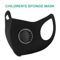 New Spong Black Valve Kid Child Mask Mouth Face Masks Anti PM2.5 Dust Maske Washable Reusable Mouth Cover PM2.5 Filter 2