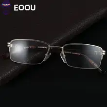 Мужские очки в полуободковой оправе титановые очки оптика по рецепту