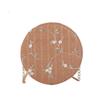 

Straw small bag female 2019 new girl lace chain Messenger bag fairy wild woven shoulder beach bag